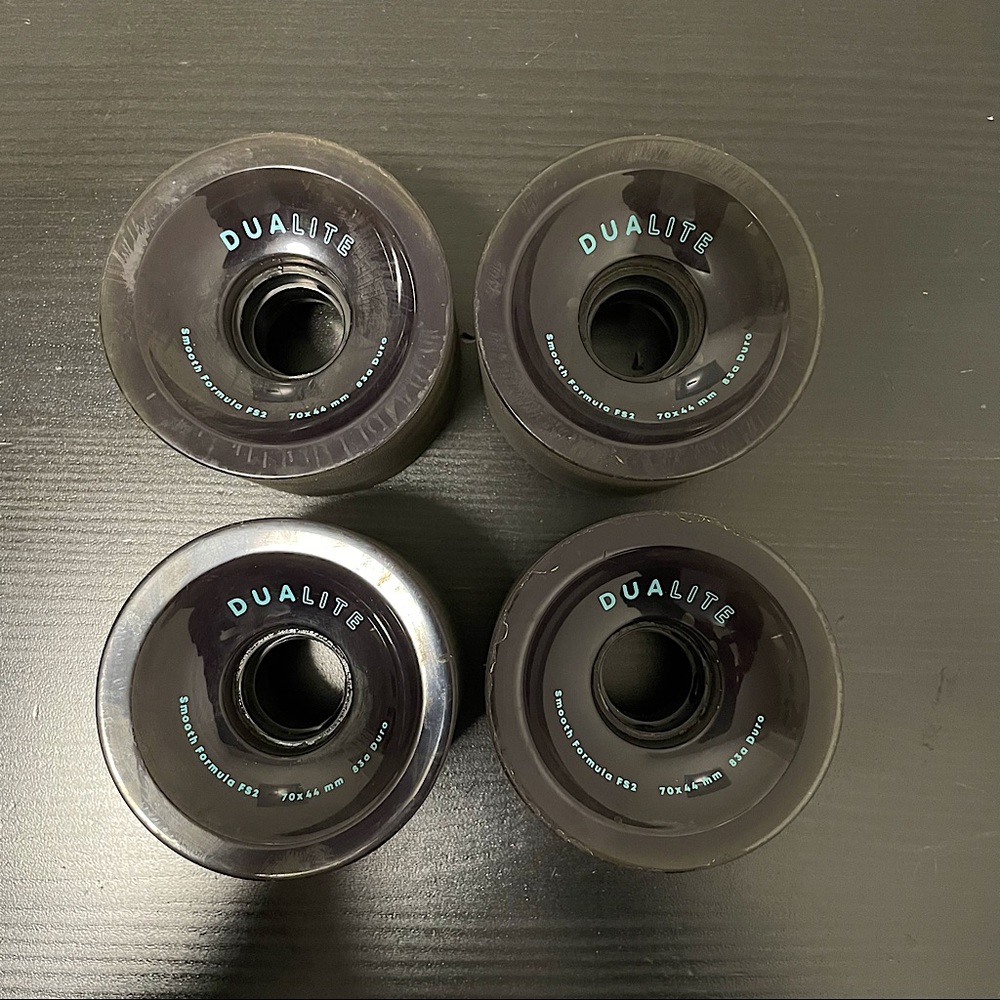Skate Wheels longboard DUALITE. 70x44 mm 83a duro
